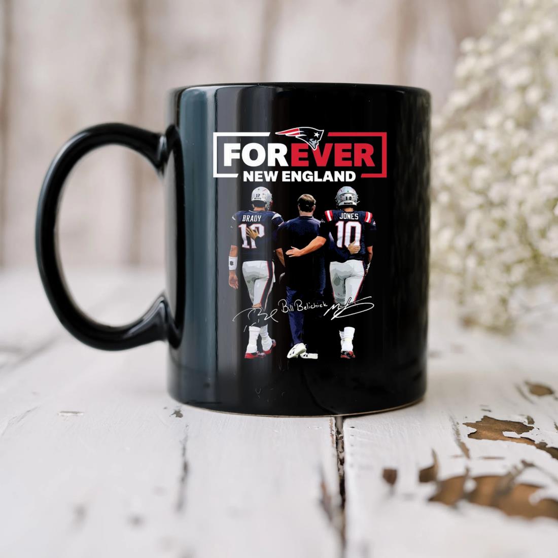 Original New England Patriots Forever Tom Brady Mac Jones