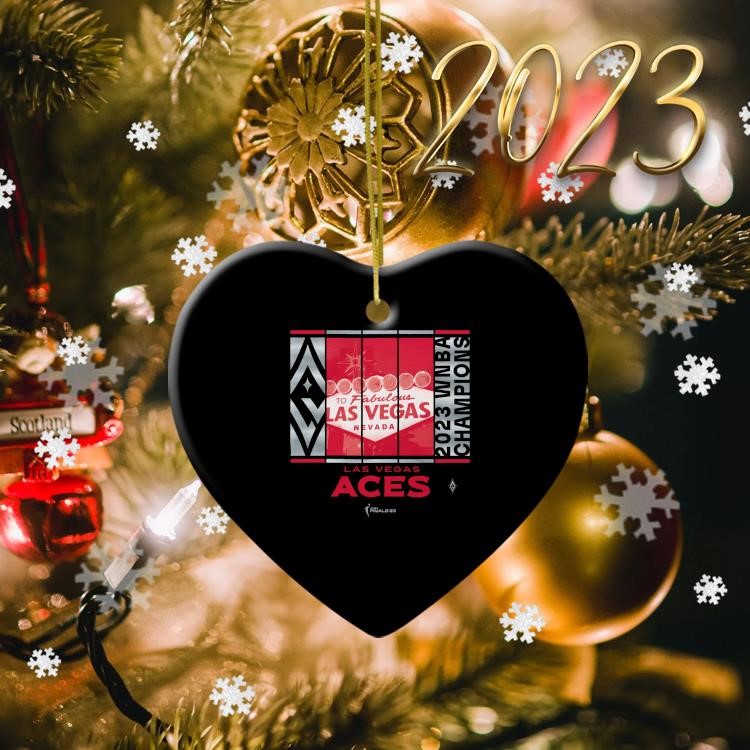 A'ja Wilson Las Vegas Aces 2023 WNBA Finals Champions Collector's Edition  Basketball Christmas Tree Decorations Ornament - Limotees