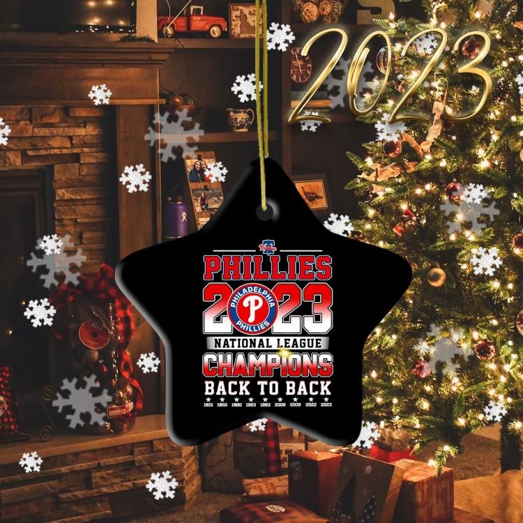 Philadelphia Phillies 2022 National League Champs Christmas Ornament