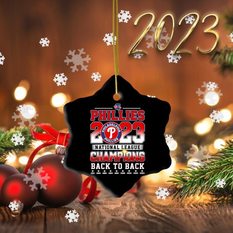 Philadelphia Phillies 2022 National League Champs Christmas Ornament