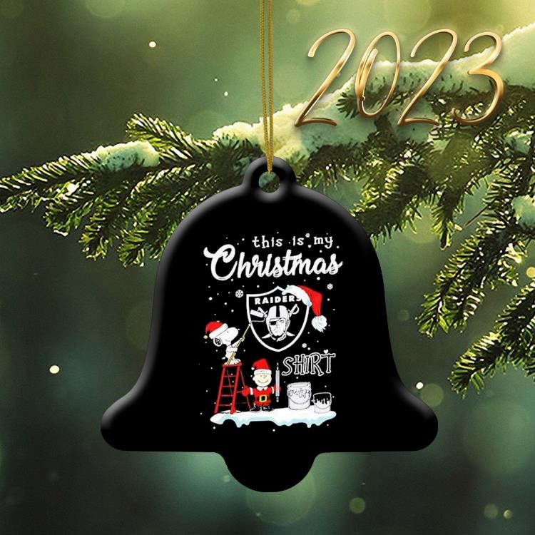Las Vegas Raiders NFL Snoopy Ornament Personalized Christmas For