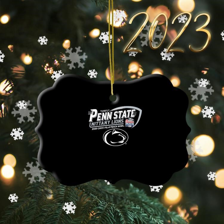 Penn State Nittany Lions 2023 chick-fil-a Peach Bowl ornament tree