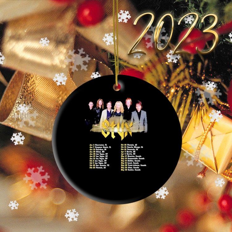 Styx Rock Band Concert 2024 World Tour Performance Schedule Ornament