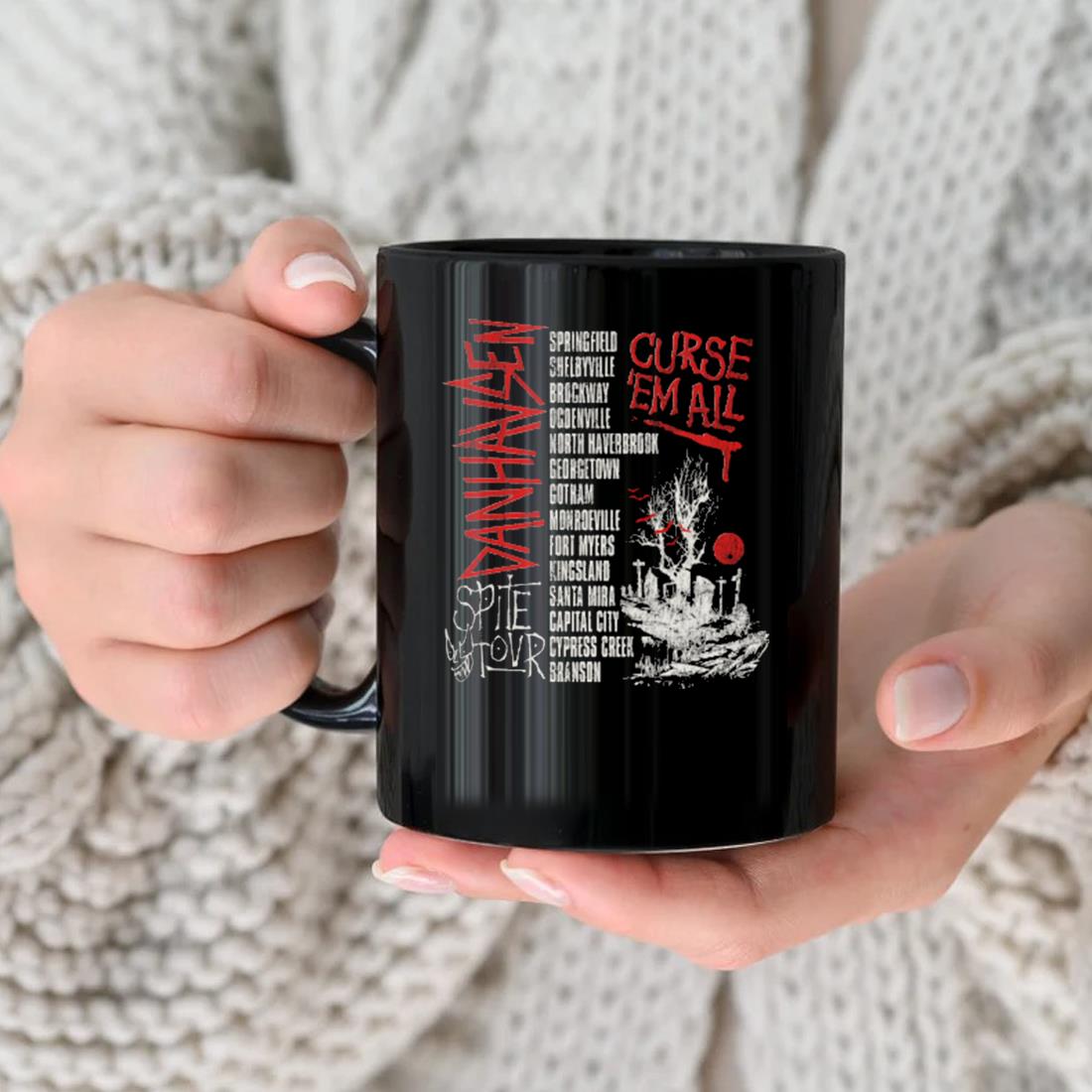 Danhausen Curse 'em All Spite Tour 2024 Mug, hoodie, sweater, long