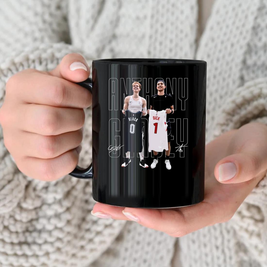 Gradey Dick x Anthony Black Jersey Swap Signatures Mug, hoodie, sweater,  long sleeve and tank top